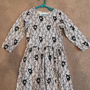 Adorable Black and White Kids Dress